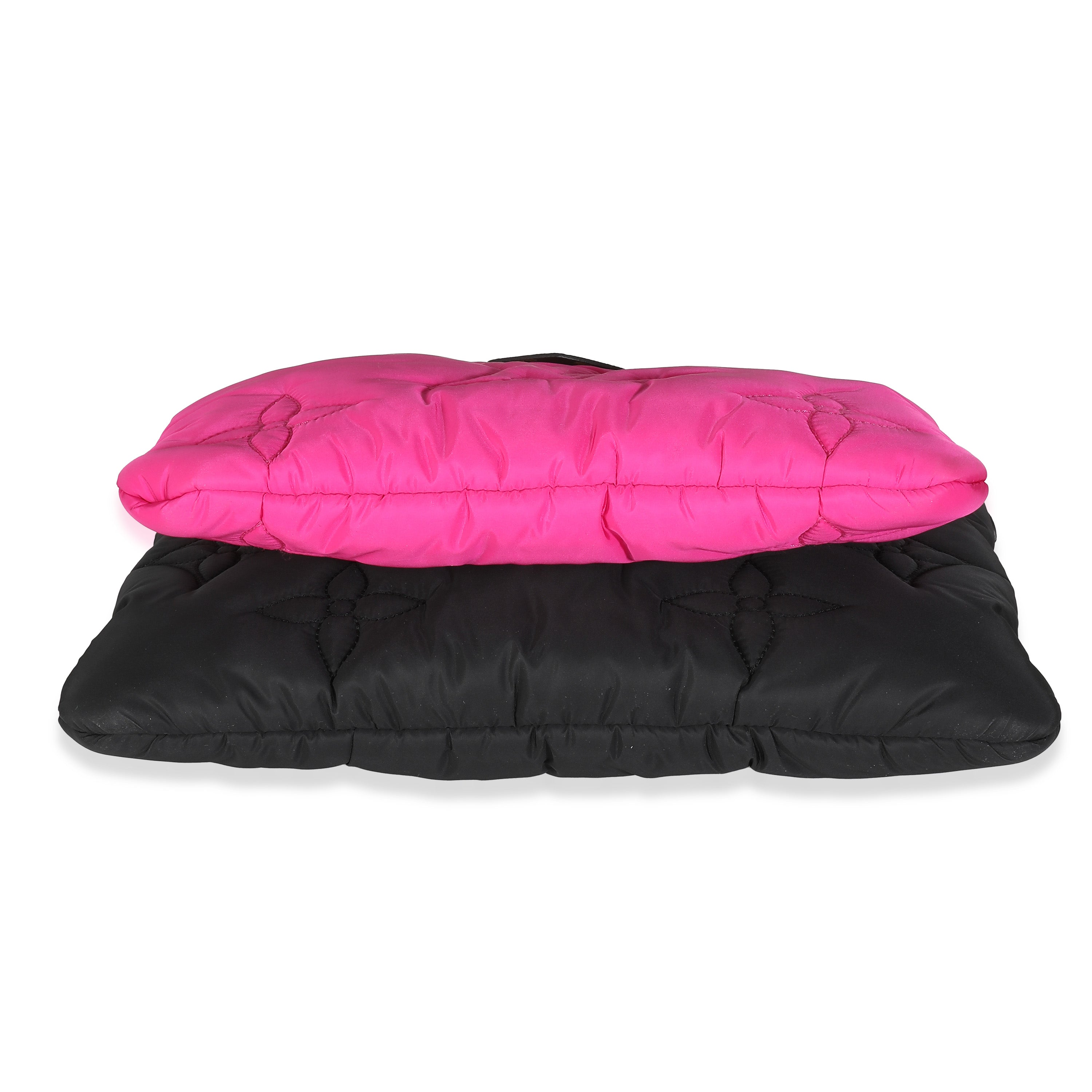 Louis Vuitton Black Fuchsia Econyl Monogram Maxi Multi Pochette Accessories