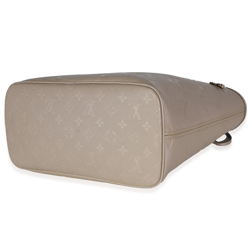 Louis Vuitton Tourterelle Giant Empreinte Monogram Neverfull MM