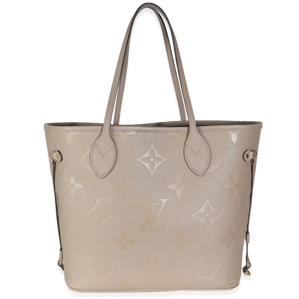 Louis Vuitton Tourterelle Giant Empreinte Monogram Neverfull MM