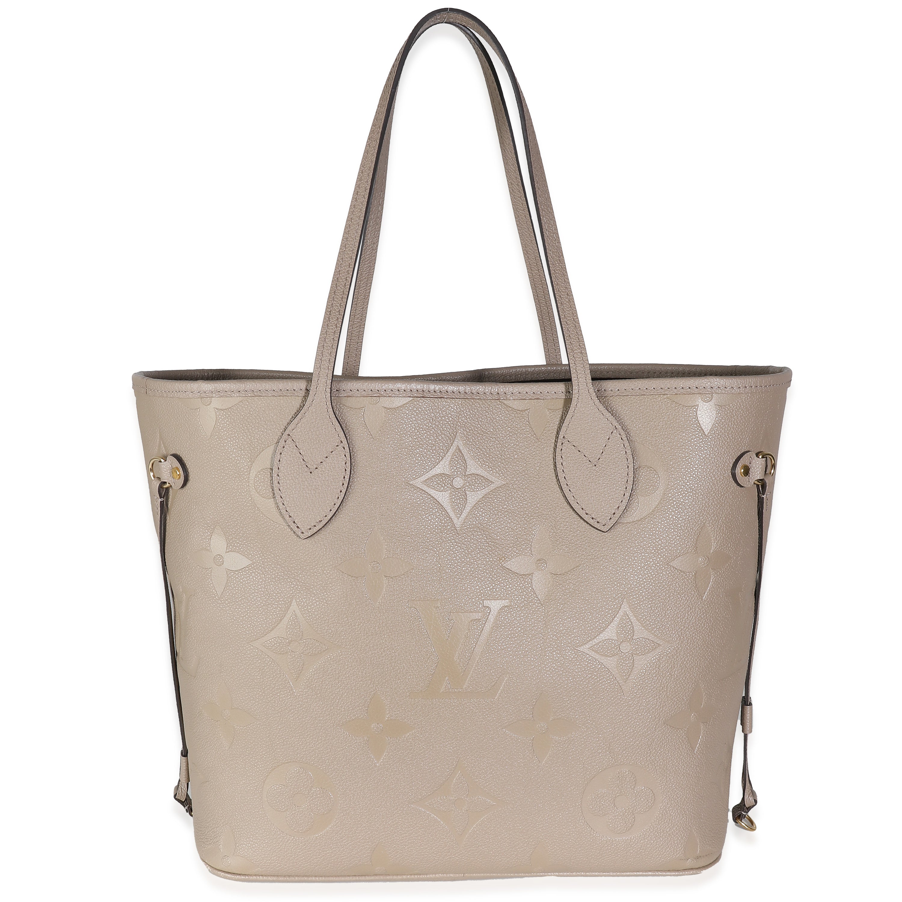 Louis Vuitton Tourterelle Giant Empreinte Monogram Neverfull MM