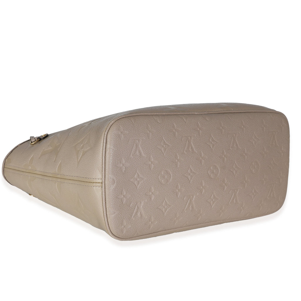 Louis Vuitton Tourterelle Giant Empreinte Monogram Neverfull MM