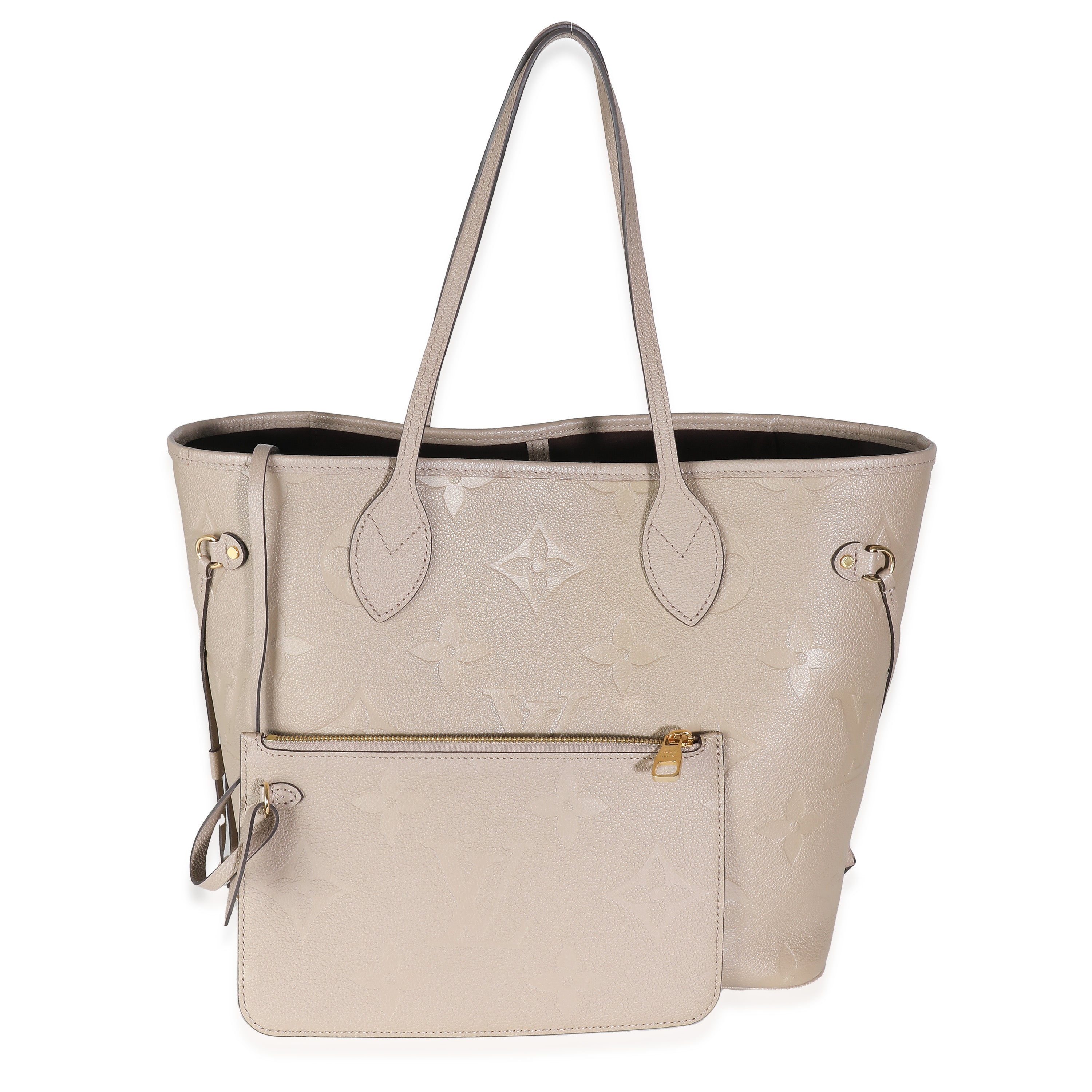 Louis Vuitton Tourterelle Giant Empreinte Monogram Neverfull MM