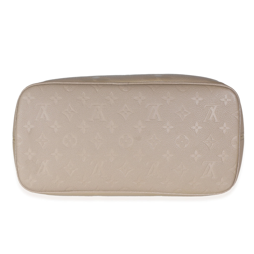 Louis Vuitton Tourterelle Giant Empreinte Monogram Neverfull MM