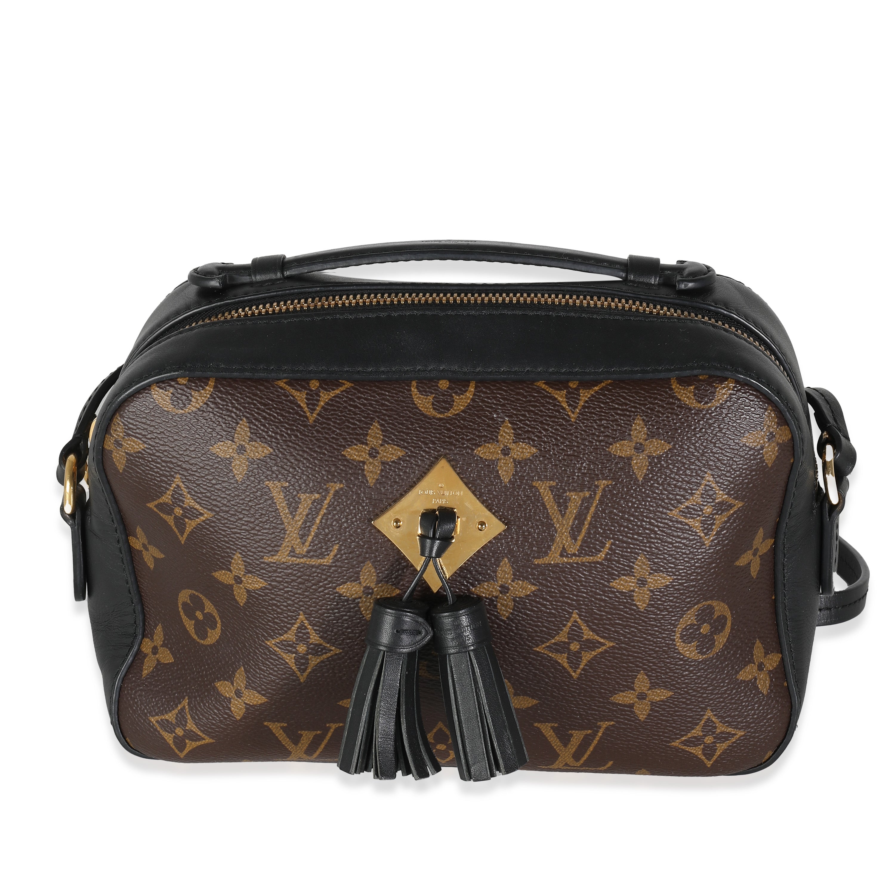 Louis Vuitton Black Monogram Canvas Saintonge