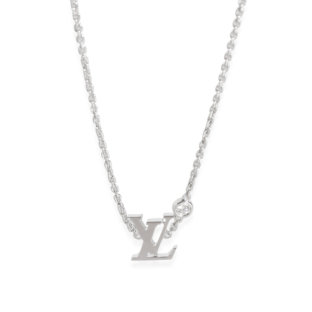 Louis Vuitton Idylle Blossom Necklace in 18k White Gold 0.03 CTW