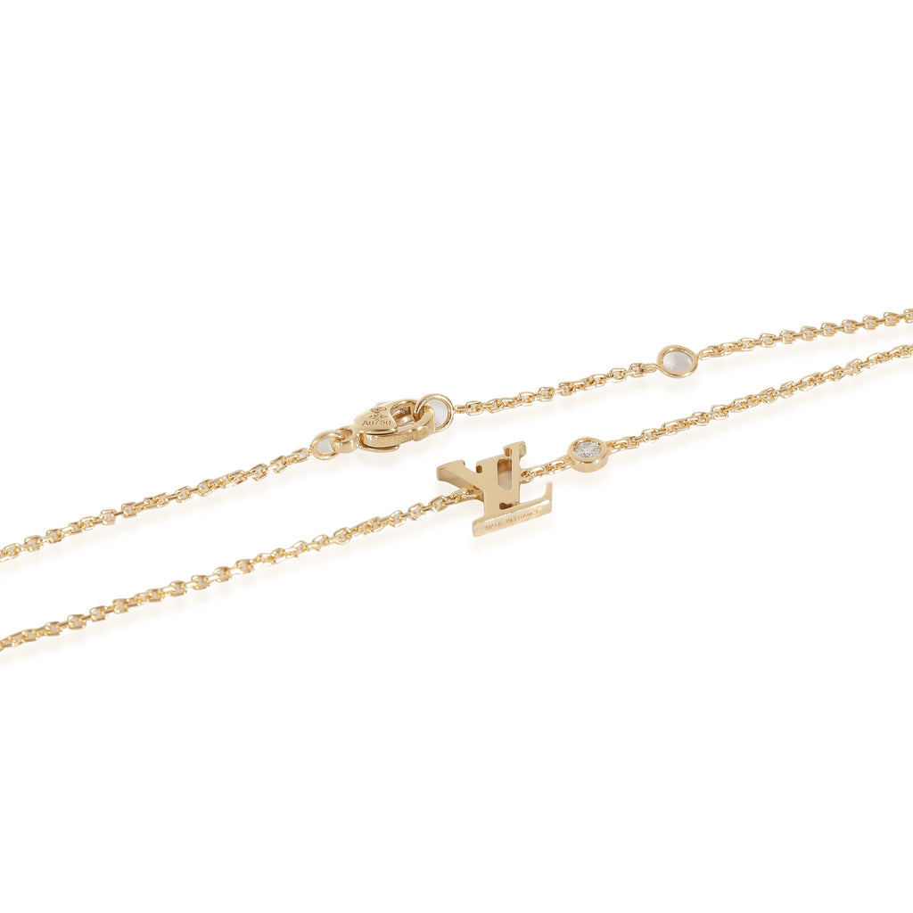 Louis Vuitton Idylle Blossom Necklace in 18k Yellow Gold 0.03 CTW