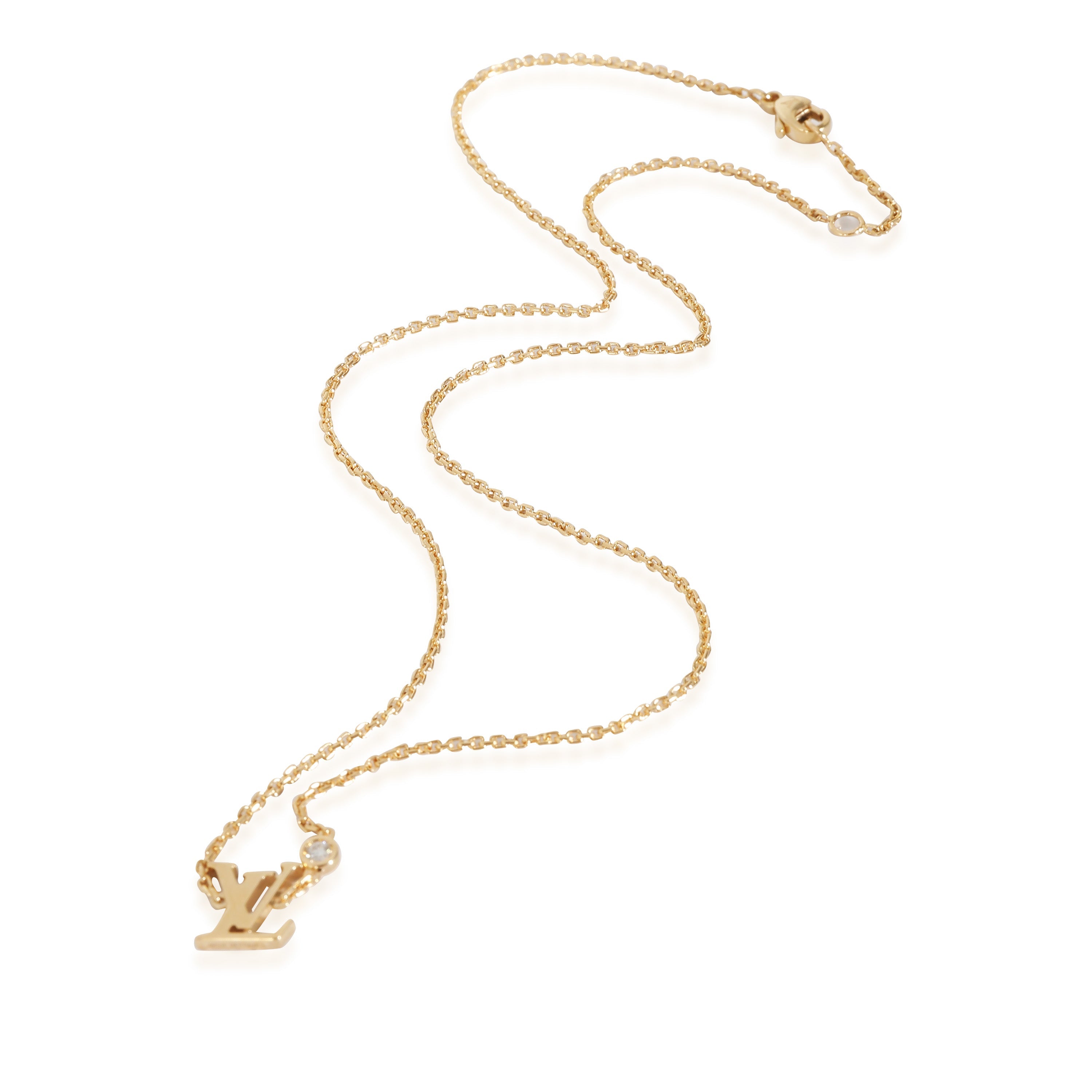 Louis Vuitton Idylle Blossom Necklace in 18k Yellow Gold 0.03 CTW
