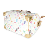 Louis Vuitton White Multicolor Canvas Speedy 30