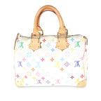Louis Vuitton White Multicolor Canvas Speedy 30