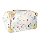 Louis Vuitton White Multicolor Canvas Speedy 30