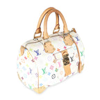 Louis Vuitton White Multicolor Canvas Speedy 30