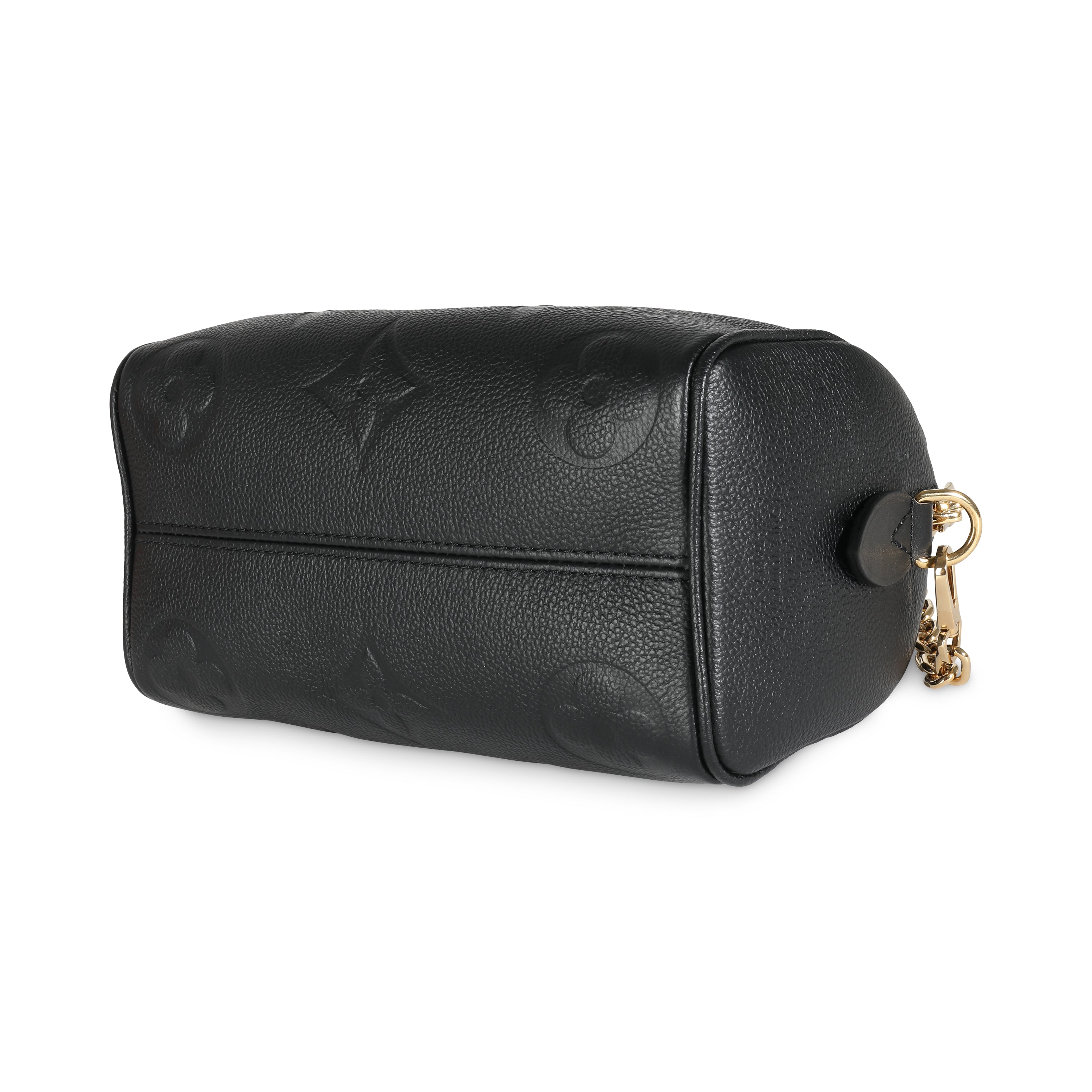 Louis Vuitton Black Monogram Giant Empriente Speedy Bandouliere 20