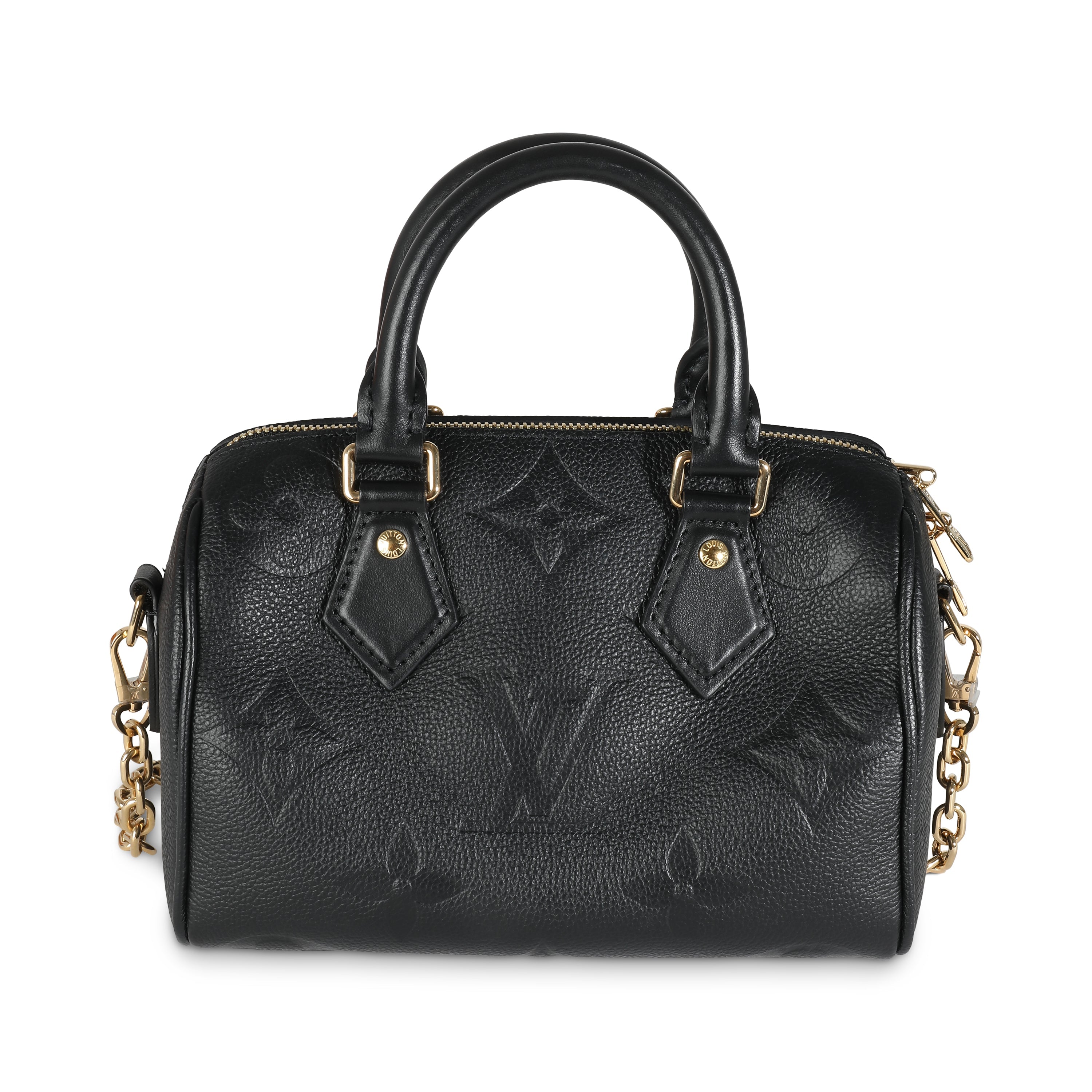 Louis Vuitton Black Monogram Giant Empriente Speedy Bandouliere 20