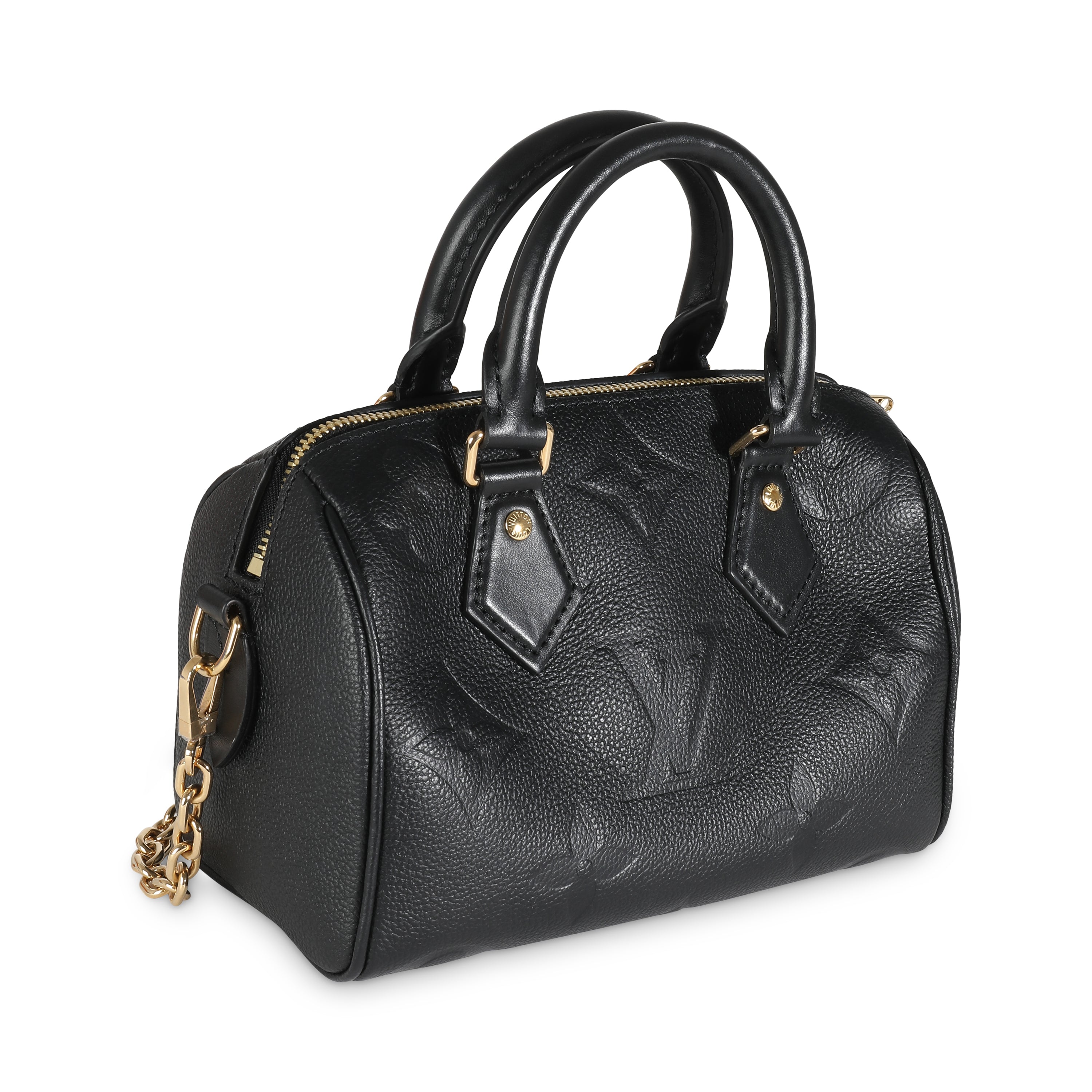 Louis Vuitton Black Monogram Giant Empriente Speedy Bandouliere 20