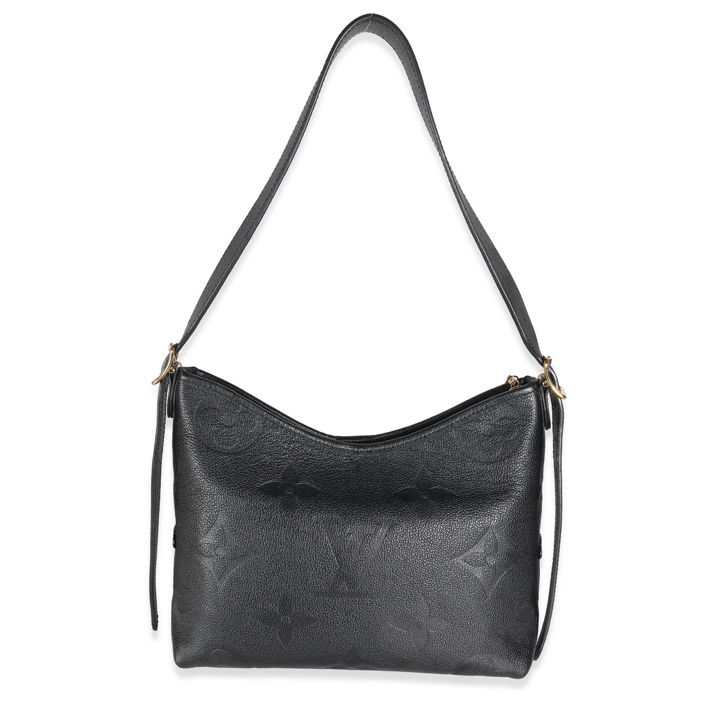 Louis Vuitton Black Giant Monogram Empreinte Carryall PM