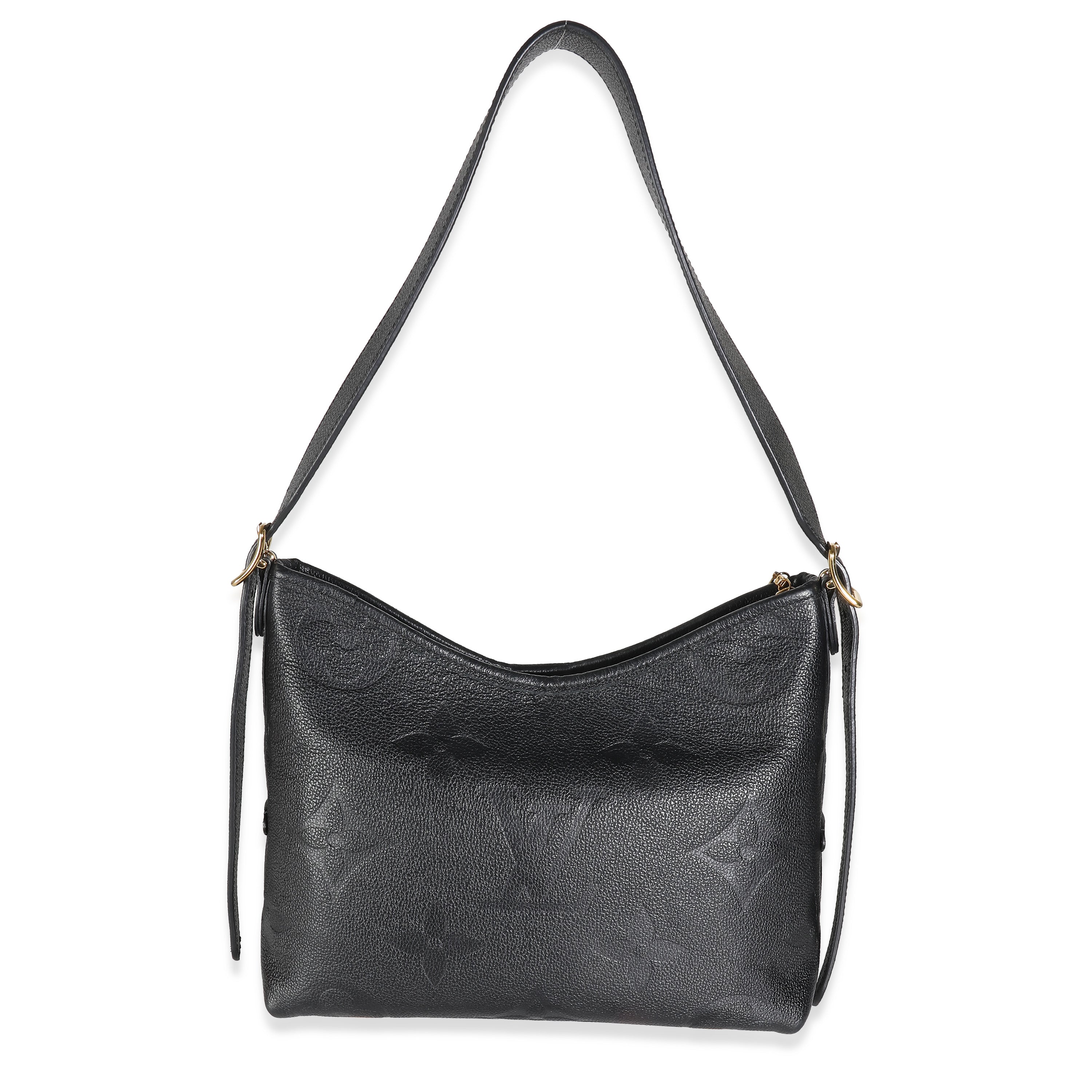 Louis Vuitton Black Giant Monogram Empreinte Carryall PM
