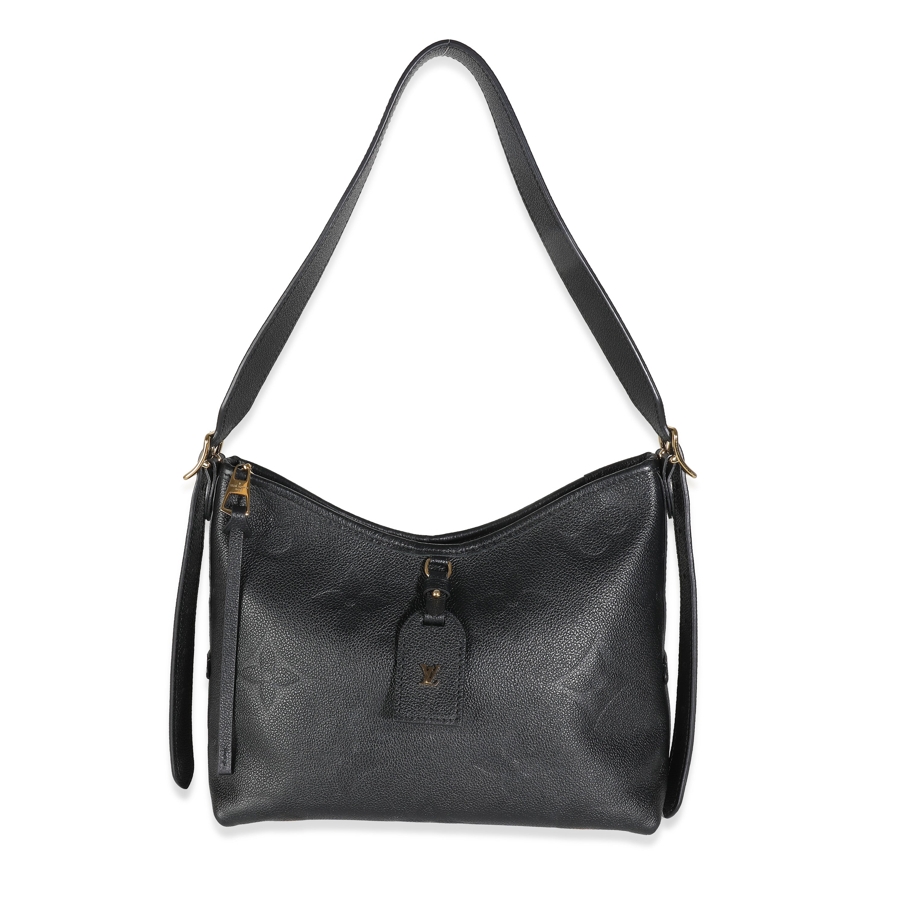 Louis Vuitton Black Giant Monogram Empreinte Carryall PM