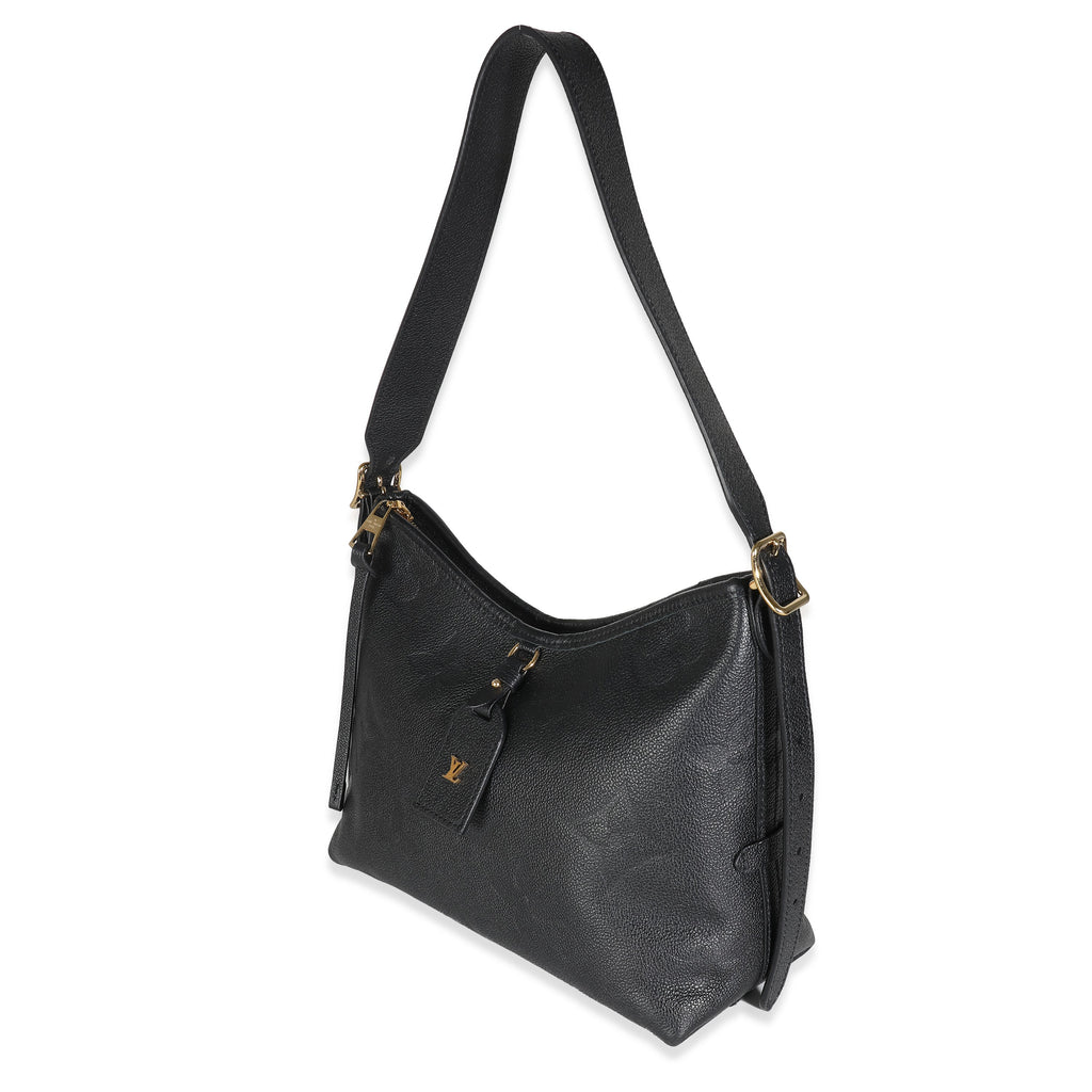 Louis Vuitton Black Giant Monogram Empreinte Carryall PM