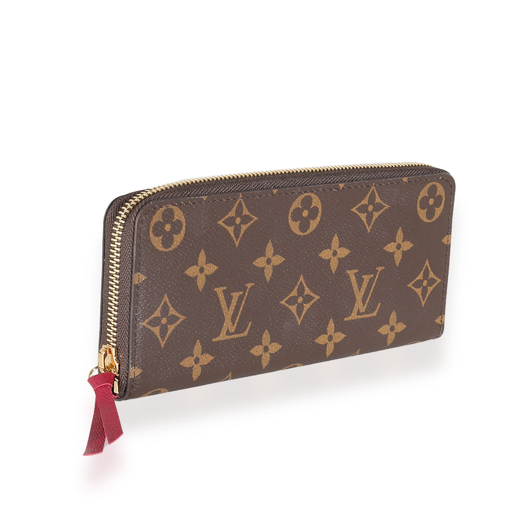 Louis Vuitton Fuchsia Monogram Canvas Clemence Wallet