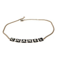 Chanel 2022 Black & White Enamel Gold Plated Logo Belt