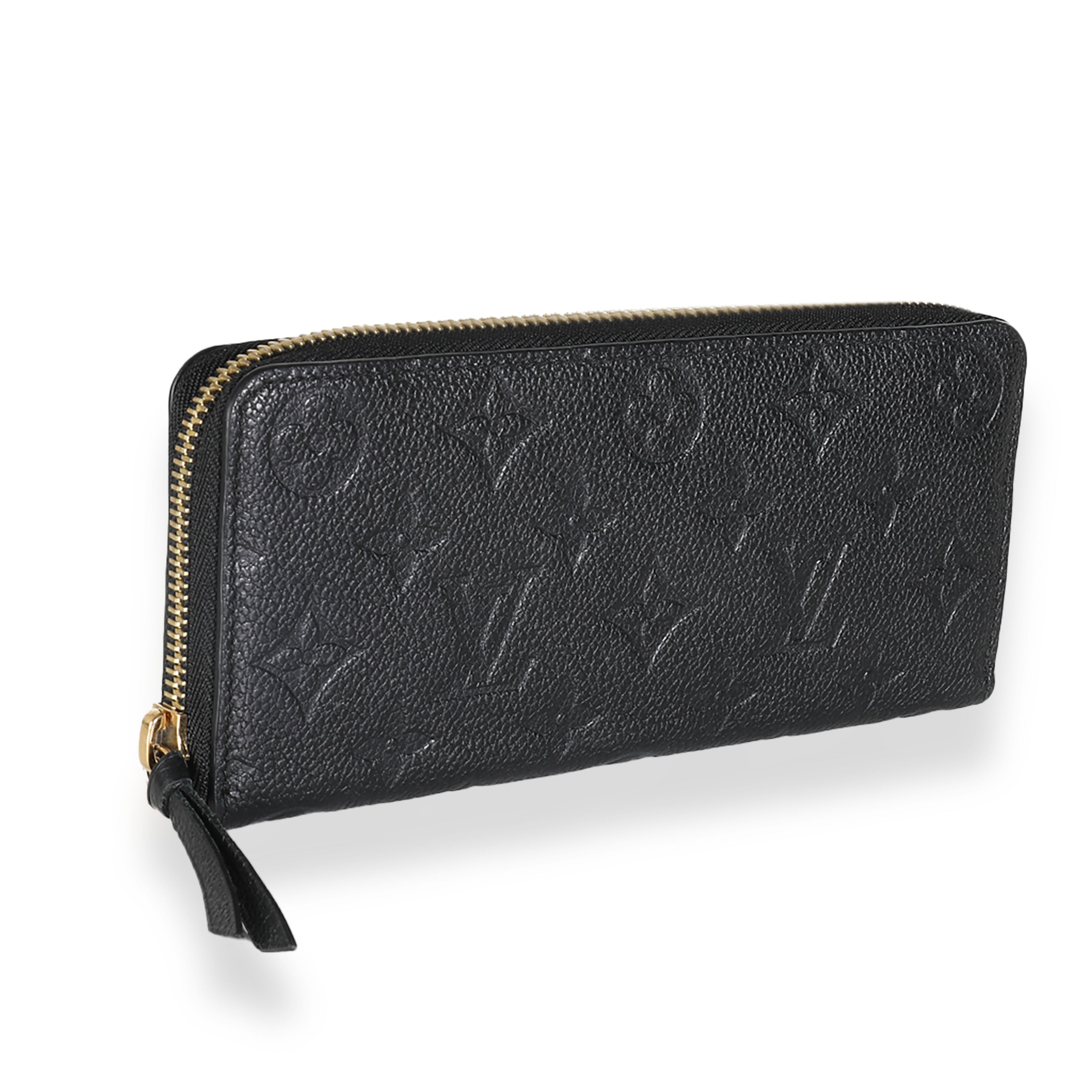 Louis Vuitton Black Empreinte Clemence Wallet