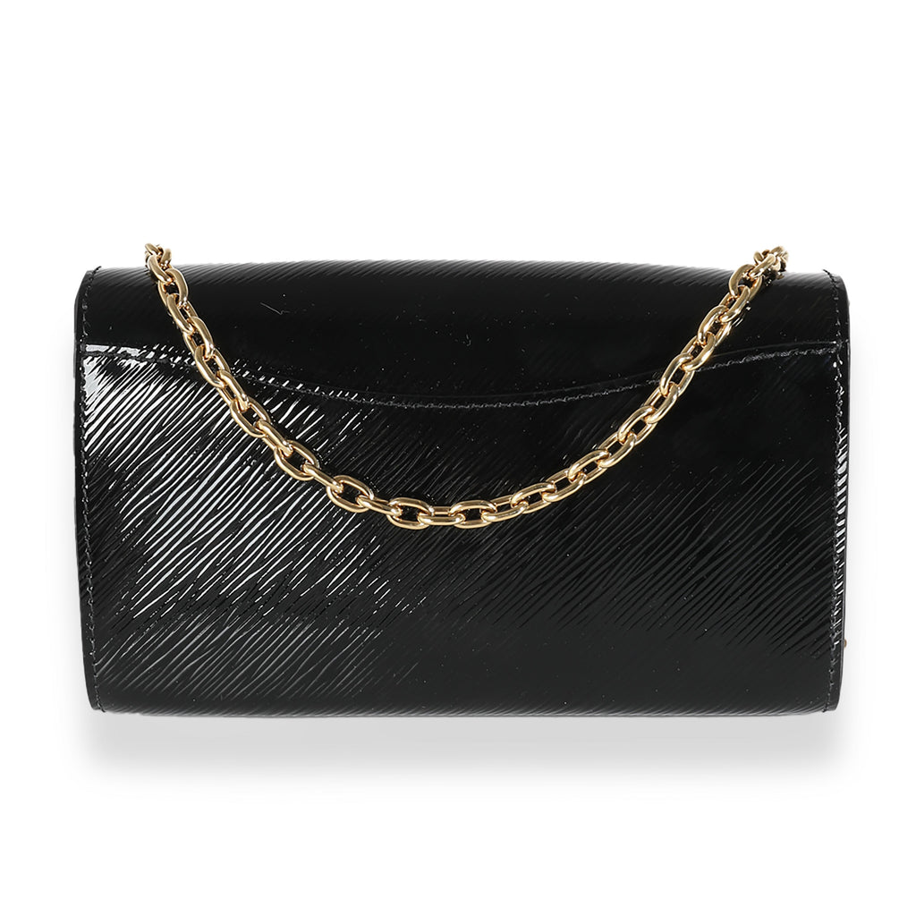 Louis Vuitton Black Epi Patent Pochette Louise