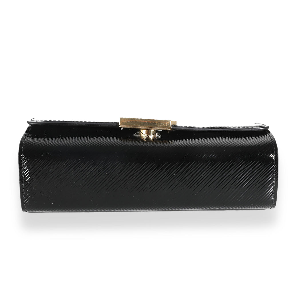Louis Vuitton Black Epi Patent Pochette Louise