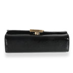 Louis Vuitton Black Epi Patent Pochette Louise