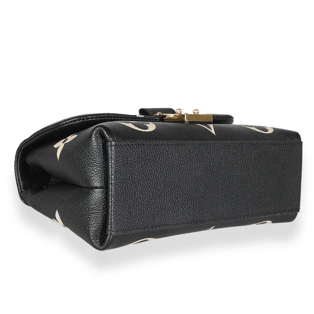 Louis Vuitton Black Beige Giant Empreinte Madeleine BB