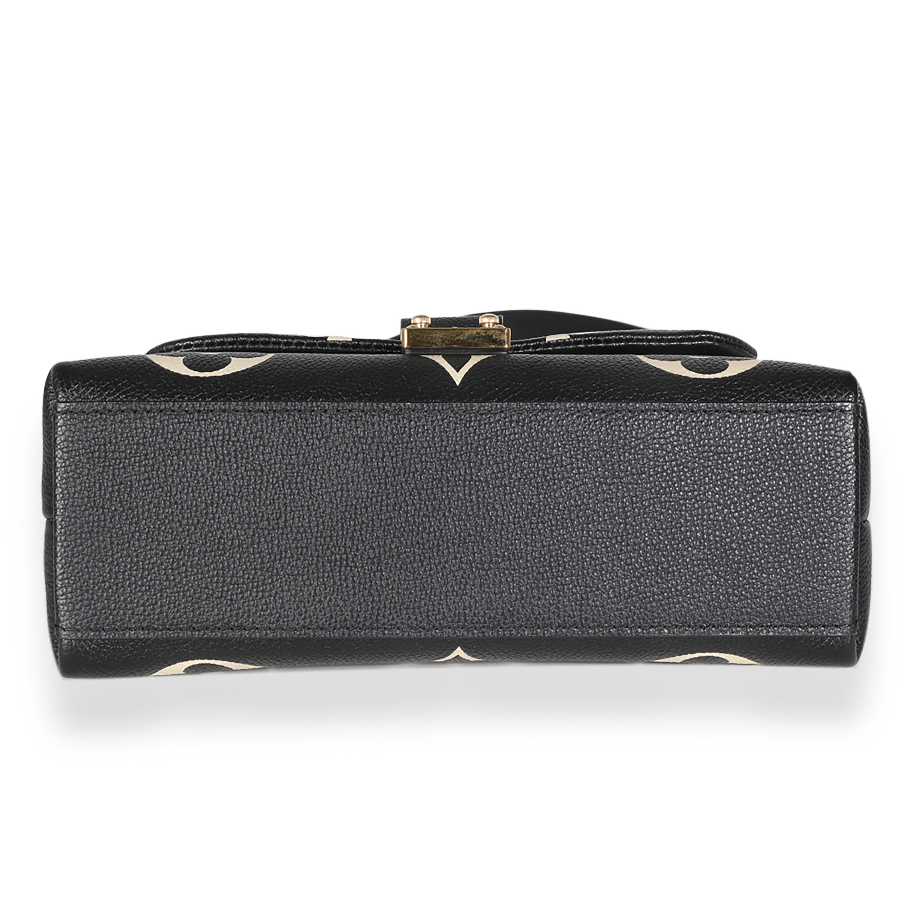 Louis Vuitton Black Beige Giant Empreinte Madeleine BB