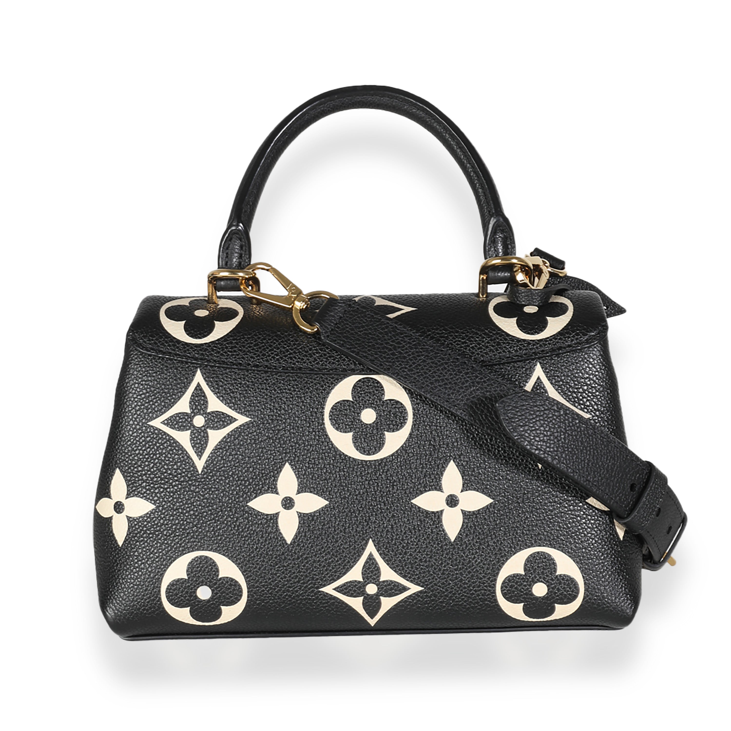 Louis Vuitton Black Beige Giant Empreinte Madeleine BB