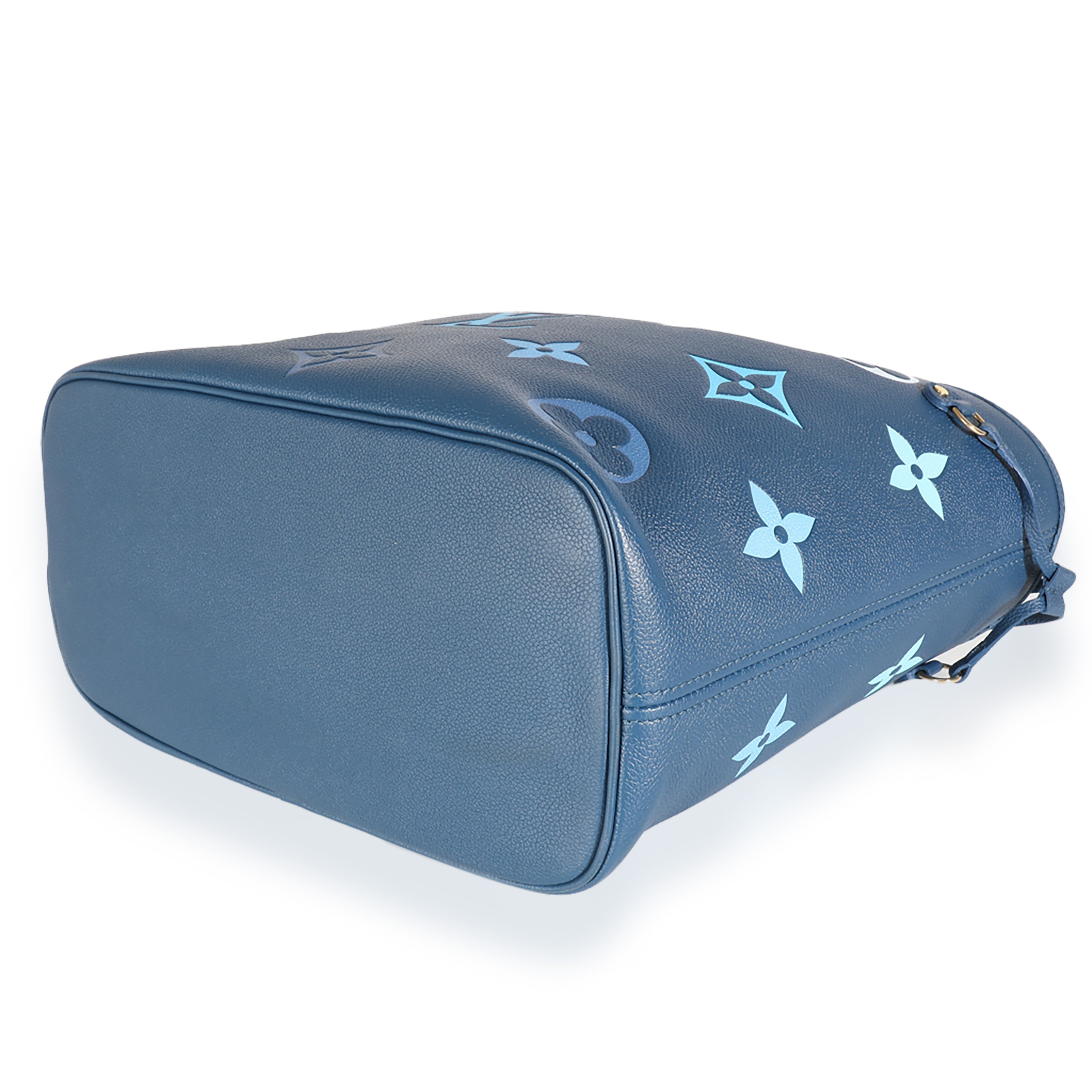 Louis Vuitton Degrade Bleu Monogram Giant Empreinte Neverfull MM