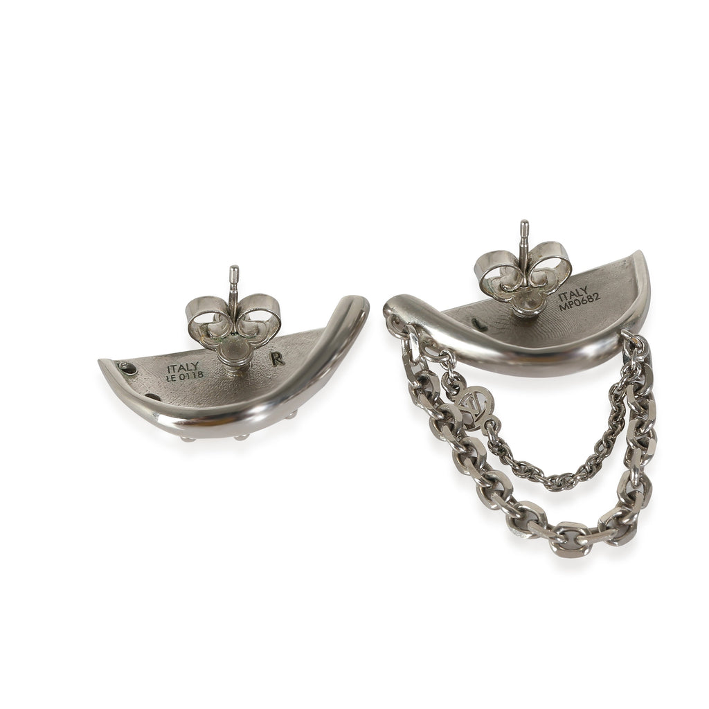 Louis Vuitton Palladium Plated Bionic Earrings