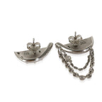 Louis Vuitton Palladium Plated Bionic Earrings