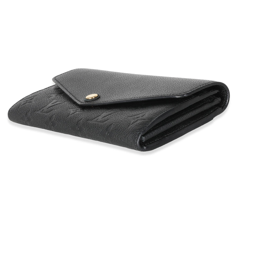 Louis Vuitton Black Monogram Empreinte Sarah Wallet
