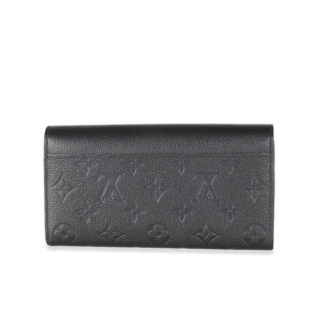 Louis Vuitton Black Monogram Empreinte Sarah Wallet