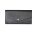 Louis Vuitton Black Monogram Empreinte Sarah Wallet