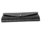 Louis Vuitton Black Monogram Empreinte Sarah Wallet