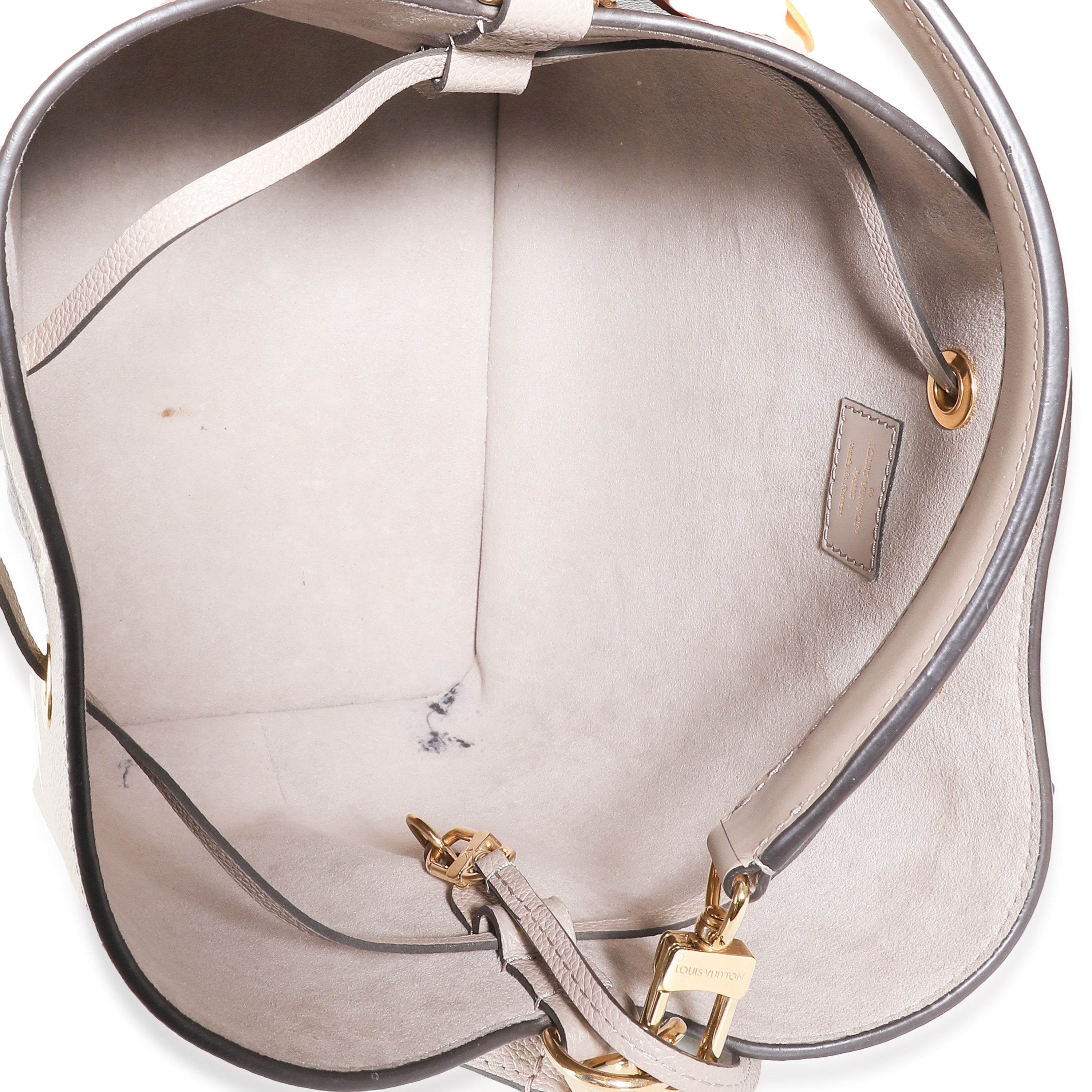 Louis Vuitton Tourterelle Creme Giant Monogram Empreinte NeoNoe MM