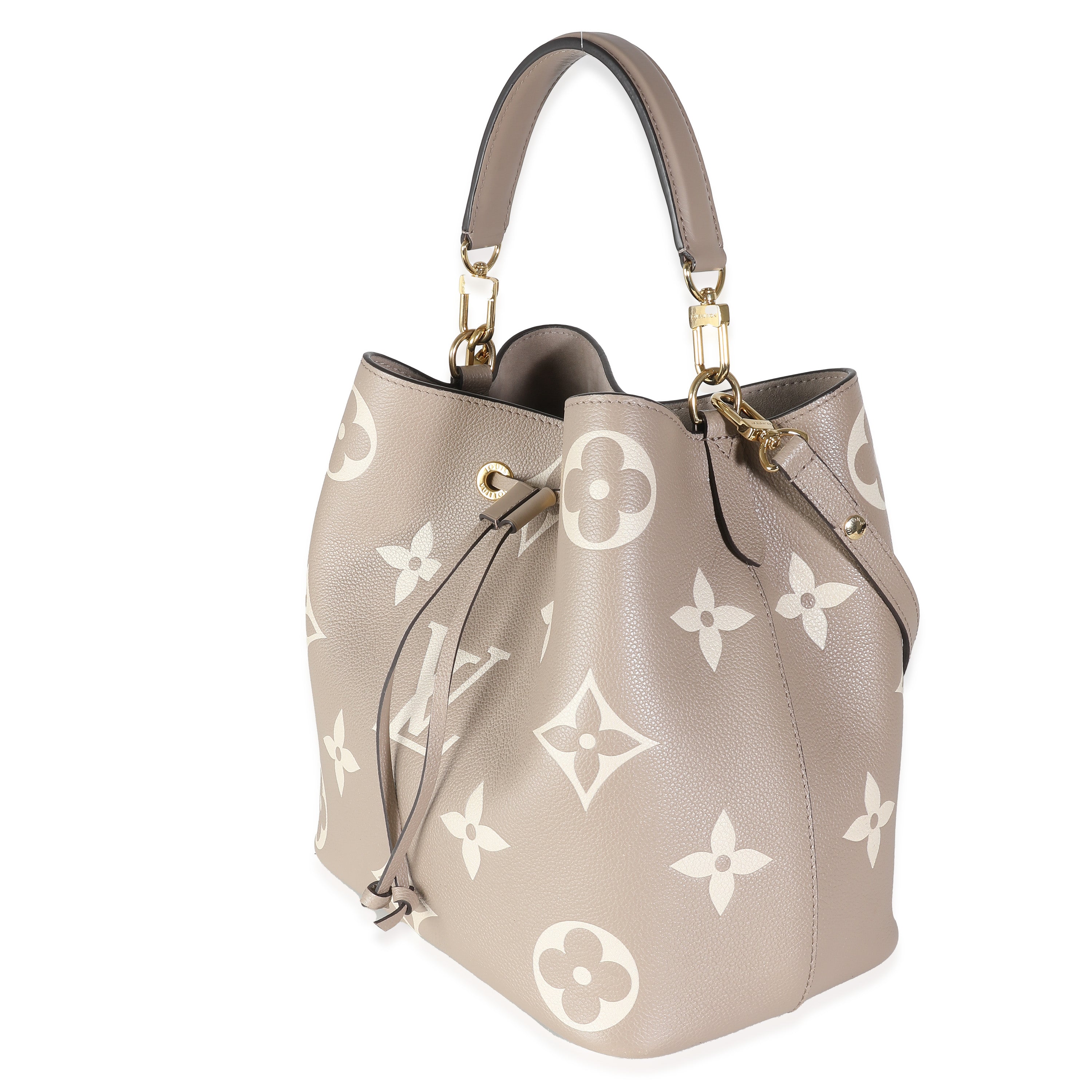 Louis Vuitton Tourterelle Creme Giant Monogram Empreinte NeoNoe MM