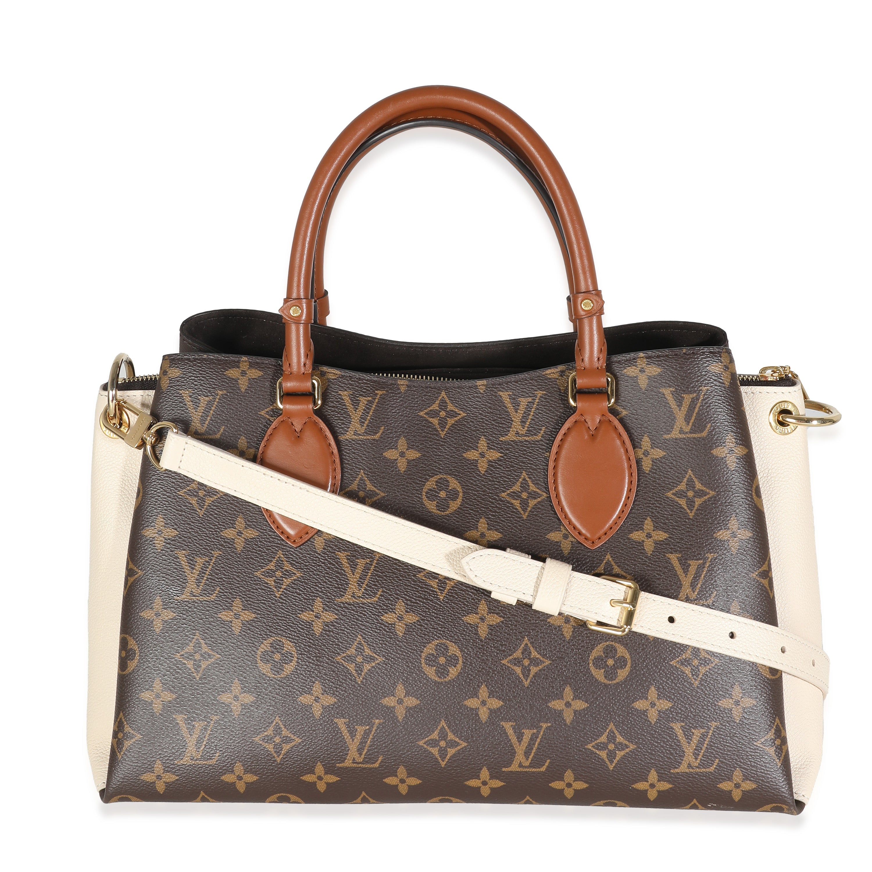 Louis Vuitton Cream Monogram Canvas Vendome MM