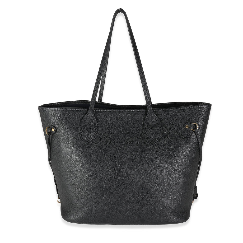 Louis Vuitton Black Monogram Empreinte Neverfull MM