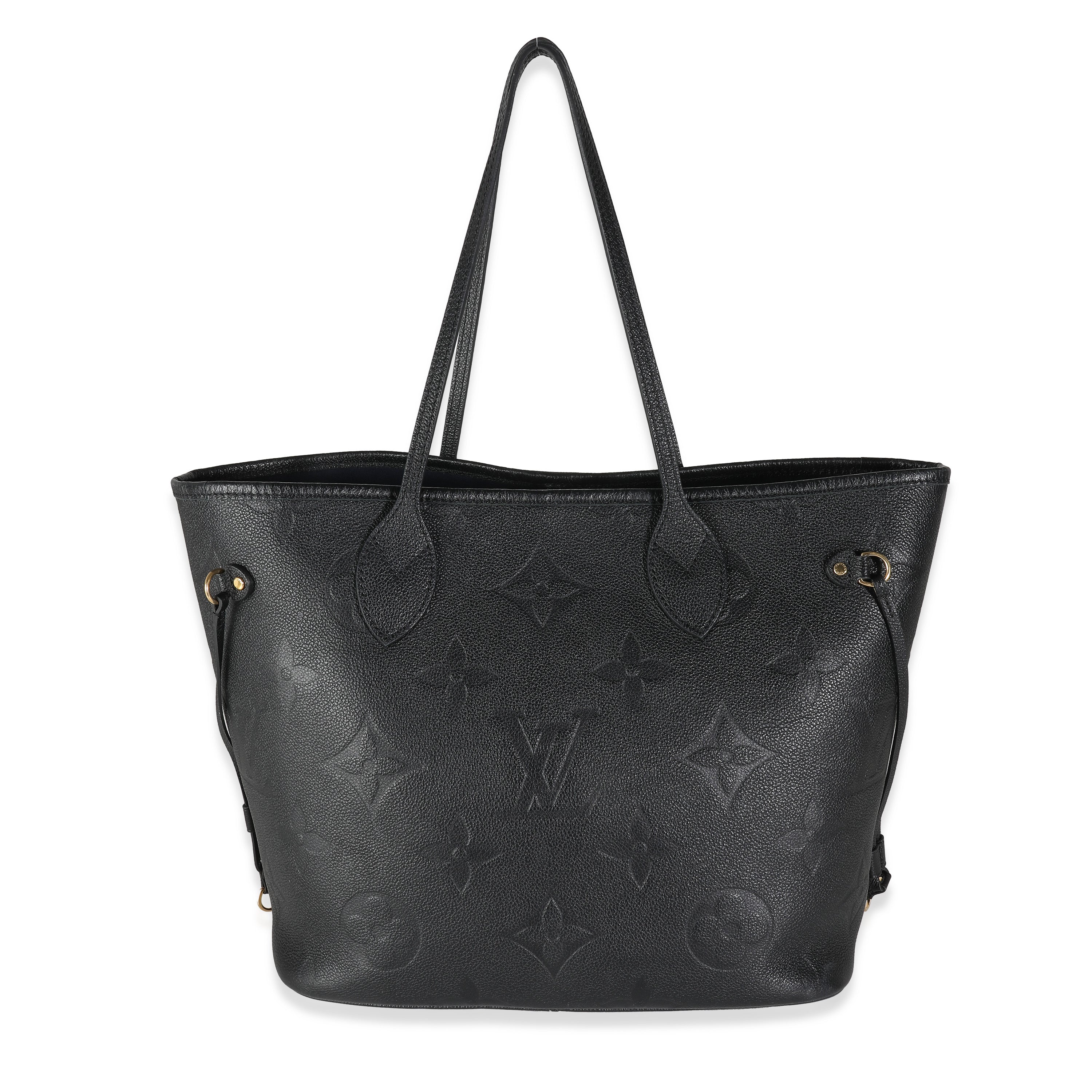 Louis Vuitton Black Monogram Empreinte Neverfull MM