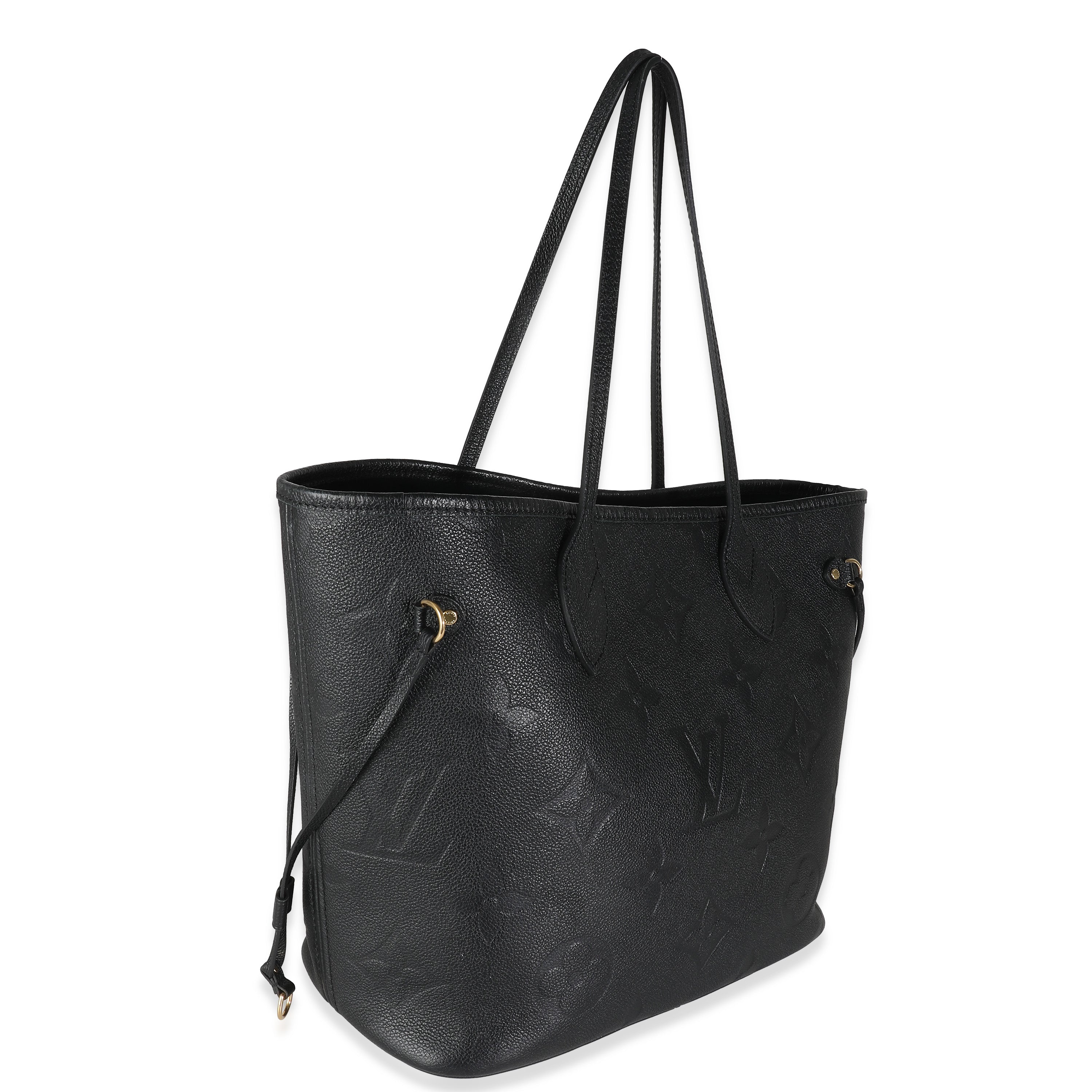 Louis Vuitton Black Monogram Empreinte Neverfull MM