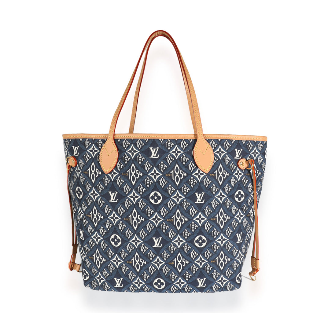 Louis Vuitton Blue Jacquard Since 1854 Neverfull MM