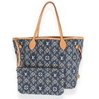 Louis Vuitton Blue Jacquard Since 1854 Neverfull MM