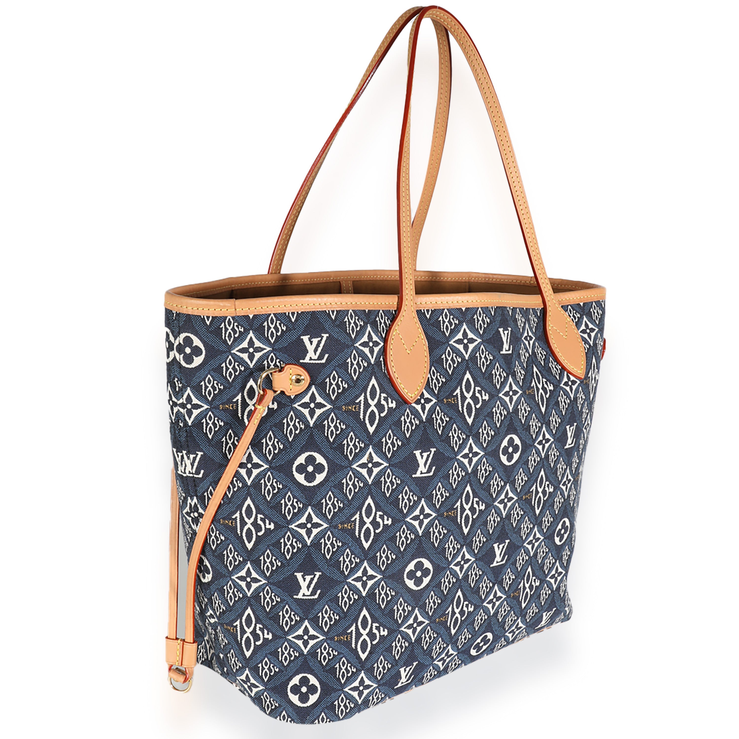 Louis Vuitton Blue Jacquard Since 1854 Neverfull MM