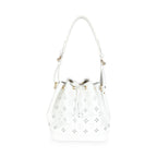 Louis Vuitton White Calfskin Broderie Anglaise Monogram Petit Noé