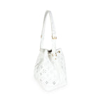 Louis Vuitton White Calfskin Broderie Anglaise Monogram Petit Noé