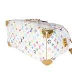 Louis Vuitton White Multicolor Canvas Speedy 40
